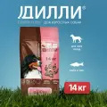 Дилли сухой корм для взрослых собак с рыбой и рисом - 14 кг 14 кг