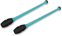 Булавы для художественной гимнастики вставляющиеся Indigo 36 см (бирюзово-черный)