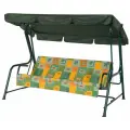 Садовые качели Удачная Мебель Карибы, 3-х местные, с тентом, металл, нагрузка до 300кг.