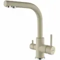 Смеситель для кухни Paulmark ESSEN бежевый, с подключением фильтра питьевой воды, Es213011-BE