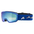 Маска горнолыжная ALPINA Scarabeo Junior Blue Matt/Q-Lite Blue S2 (US: S)