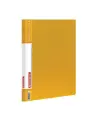 Комплект 10 шт, Папка с боковым металлическим прижимом и внутренним карманом BRAUBERG Contract, желтая, до 100 л, 0.7 мм, бизнес-класс, 221790