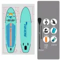 Доска для серфинга Mint Style Paddle Board SUP, надувная, мятная, с синей печатью