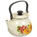 Чайник сталь, эмалированное покрытие, 3.5 л, ручка металлическая, Керченский металлургический завод, 42104-132/6