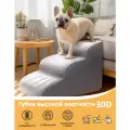 Лестница для собак и кошек Прикроватная Meowso , искусственная пена высокой плотности, 40x60x40см,3 ступеньки，серый