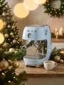 Рожковая эспрессо кофемашина Smeg ECF03PBEU, пастельный голубой