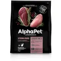 AlphaPet Superpremium Sterilised сухой корм для взрослых стерилизованных кошек, с уткой и индейкой 7 кг