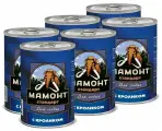 Влажный корм для собак с кроликом, Мамонт Стандарт, упаковка 6 шт х 970 г