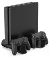 Подставка для вертикальной установки консоли + охлаждение + зарядная станция для 2-х геймпадов + держатель для дисков DOBE (TP4-0406) (PS4 FAT...