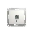 Розетка телефонная Schneider Electric Glossa RJ11. Белый