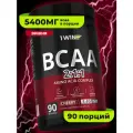 BCAA 2:1:1, вкус Вишня, 90 порций, Аминокислоты порошок 1WIN (БЦАА), быстрорастворимый