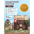 Антисептик-пропитка декоративная для дерева 2 в 1 Bioteks, орегон 2,7л