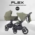Коляска для новорожденных 2 в 1 Rant Flex RA076, Green (зеленый)