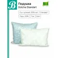 Подушка пух-перо Альвитек Dolche Standart, 70х70, Упругая, Чехол - 100% хлопок, тик, Наполнение - 50% пуха 50% пера