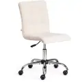 Компьютерное кресло TetChair ZERO, флок, молочный