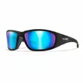 Очки защитные Wiley X WX Boss - черная оправа, поляризационные синие зеркальные линзы