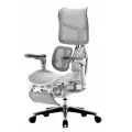 Эргономичные кресло с подножкой Falto Scala светлый каркас
