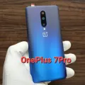 Крышка для OnePlus 7 Pro Премиум качество (заднее стекло) цвет: Синий