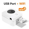 Портативный термопринтер для этикеток 4 Х6 дюймов, 203DPI, почтовые пакеты, печать штрих-кодов, Wi-Fi, Bluetooth, автоматическое распознавание этикеток, вилка ЕС, WH-USB WIFI