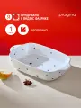 Форма керамическая для запекания Pragma 26, снежный белый, 28х16,5 см