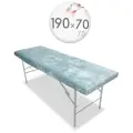 Чехол для кушетки и массажного стола, велюр, 190x70-75 см, аквамариновый