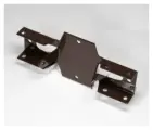 Кронштейн забора внутренний НОЭЗ КЗВ-40-60 ral 8017, металл 2 мм, коричневый, 10 шт.