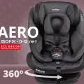 Автокресло Indigo AERO ISOFIX растущее поворотное, 0-36 кг, черный