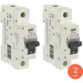 Автоматический выключатель IEK / ИЭК Armat M06N, 1Р 16А характеристика С 6кА, AR-M06N-1-C016 / электроавтомат (комплект из 2 шт)