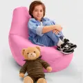 Кресло-мешок Bean Joy, пуфик мешок, бескаркасное кресло, размер ХL, оксфорд, пыльно-розовый