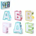 Набор роботов-трансформеров DADE TOYS Алфавит свет и звук, 6 букв, собираются в 1 робота (D622-H091)