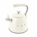 Чайник SMEG CKLW2001CR, кремовый, со свистком, нержавеющая сталь, 2,3 л