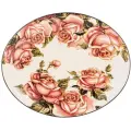 Блюдо овальное Agness, серия Корейская роза, 31.5х25.5 см, высота 3 см (358-1700)