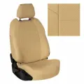 Комплект авточехлов Автопилот Toyota Land Cruiser Prado 150 (5 мест) с 09-17г. Экокожа (Бежевый + Бежевый)