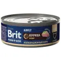 Корм Brit Premium By Nature Adult (консерв.) для кошек, курица и сыр, 100 г x 12 шт