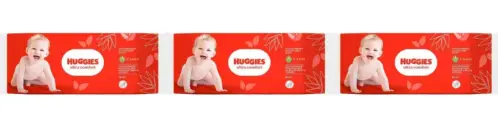 Huggies Влажные салфетки Ultra Comfort, с алое, 56 шт, 3 уп.