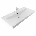 Раковина Aquanet Flash 100, керамическая, прямоугольная, белая
