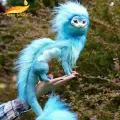 Плюшевая кукла животного дракона 50 см/Blue Dragon