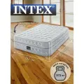 Кровать надувная Intex 203х152х51 см со встроенным насосом 220В, максимальная нагрузка до 272 кг, полутороспальная