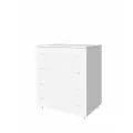 Комод с ящиками для одежды и хранения вещей, тумба белая 75х50x87 см, LIVA