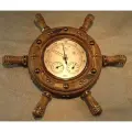 Штурвал с метеостанцией ТНВ 9392 (золото) темный матовый.