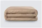 Пододеяльник на молнии однотонный Моноспейс (аналог икеа), Бежевый, 2 спальное, 175x215, 100% хлопок, сатин, Ecotex