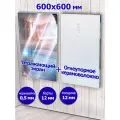Защитный экран для бани с керамоволокном 600х600 мм.