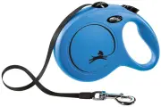 Поводок-рулетка Flexi Classic New L, для крупных собак, до 50 кг, 8м, голубой