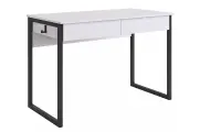Стол «Юниор», с ящиками, ЛДСП/металл, белое дерево/черный муар (1100х580х750)