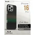 Карбоновый чехол на iphone 16 Pro кевлар с MagSafe