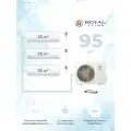 Royal Clima Multi Gamma Gloria: мульти сплит-система на 3 комнаты (25 м2 + 2*35м2) 4TFM-32HN + RCI-GLD09HN + 2*RCI-GLF12HN, супертихая работа 21дб, инвертор и комфорт 24/7, Wi-Fi Ready, режим sleep