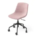 ЗЕЯ компьютерное кресло без подлокотников на колёсиках с механизмом регулировки высоты, обивка: текстиль, розовый