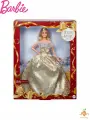 Кукла Barbie Рождественская Mattel Barbie Signature 2025 Holiday Doll 5 JBJ00 / Детская белокурая модная кукла в серебряном и золотом платьях, Подходит для игрушек для девочек старше 6 лет