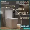 Унитаз напольный с бачком безободковый BLISSAN Forma Rimless с сиденьем микролифт быстросъемное