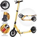 Городской самокат US Scooter Disk Brake Urban с ручным дисковым тормозом, амортизаторами и бутылкой NEW 2025 Золотой